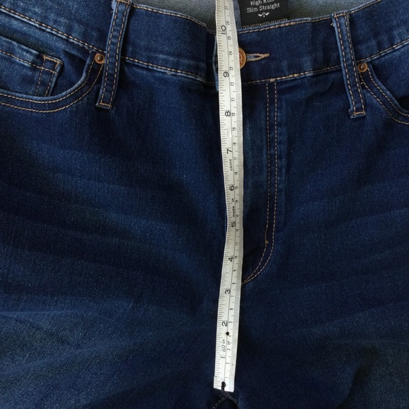 Nanette Lepore 14 Belle High Rise slim straight jeans - Picture 5 of 8